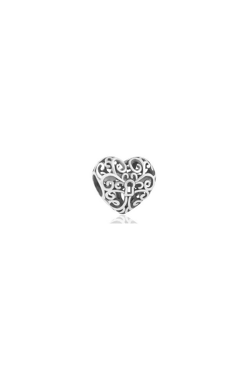 Charm Corazón con Cerradura