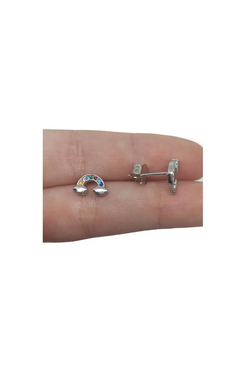 Pendientes Arcoíris de Plata 925: Una Explosión de Color y Elegancia por Sensibile Pendientes Arcoíris de Plata 925: Una Explosión de Color y Elegancia por Sensibile