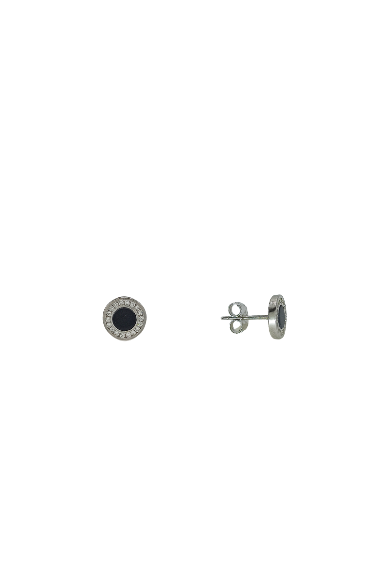 Pendientes Onix Circonitas Plata de Ley 925 - SomosPlata by Sensibile Pendientes Onix Circonitas Plata de Ley 925 - SomosPlata by Sensibile