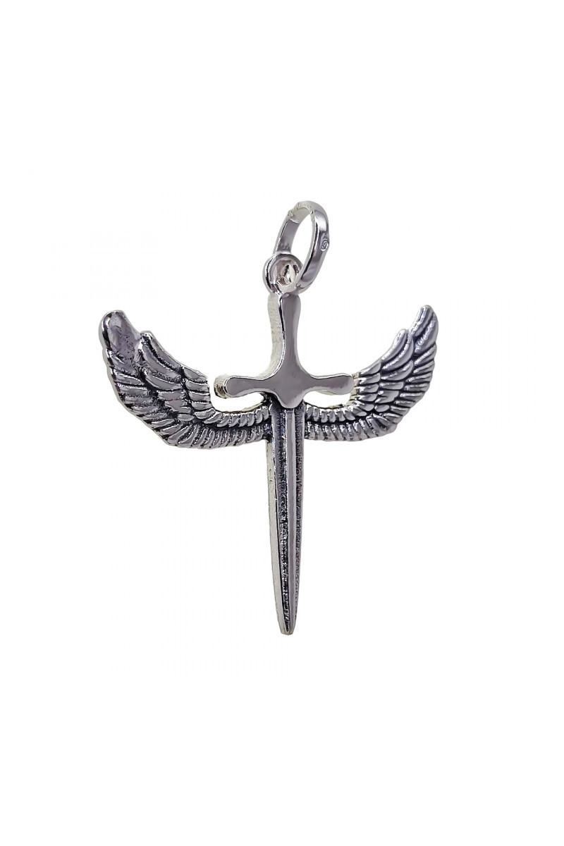 Colgante Alas de San Miguel Arcángel Plata de Ley 925 - SomosPlata by Sensibile