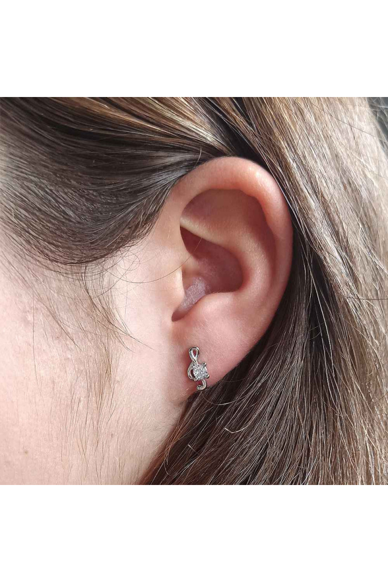 Pendientes Musicales Plata de Ley 925 con baño de Rodio - Somos Plata bySensibile