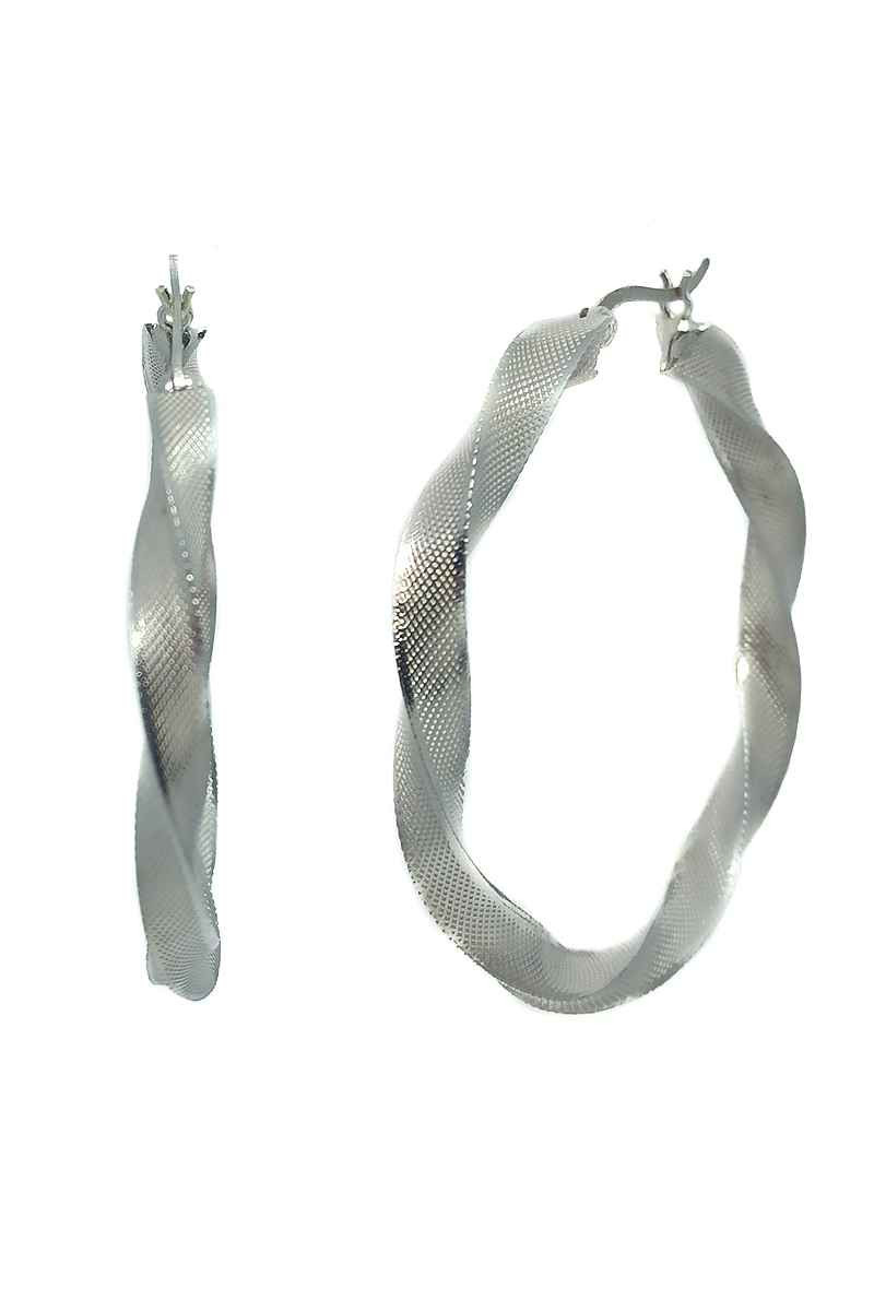 Aros Ondulados de 50 mm Plata de Ley 925 - Somos Plata by Sensibile Aros Ondulados de 50 mm Plata de Ley 925 - Somos Plata by Sensibile