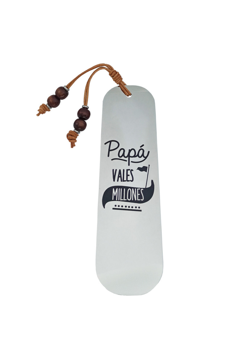Marcapáginas "Papá vales millones" - SomosPlata by Sensibile