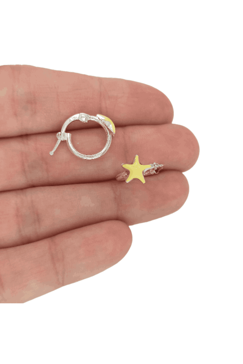 Aros Estrella de Mar Plata de Ley 925 - SomosPlata by Sensibile Aros Estrella de Mar Plata de Ley 925 - SomosPlata by Sensibile