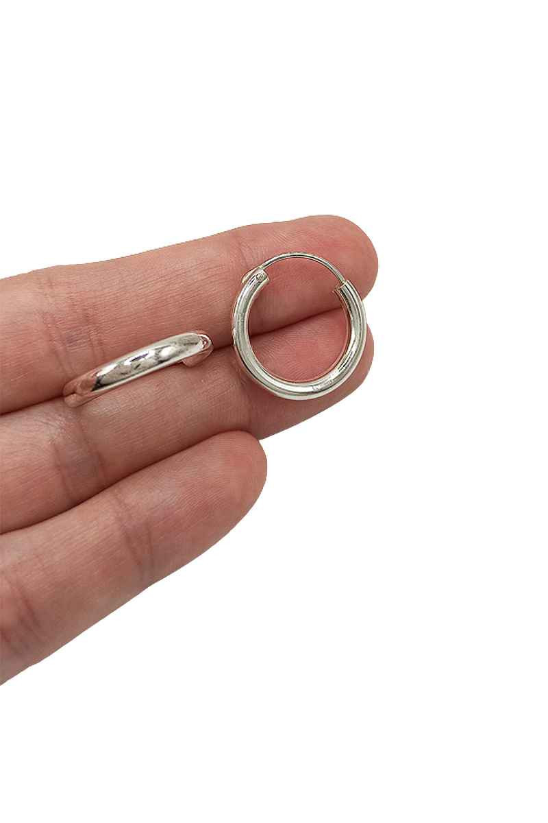 Aros Gruesos Plata de ley 20 mm - SomosPlata by Sensibile