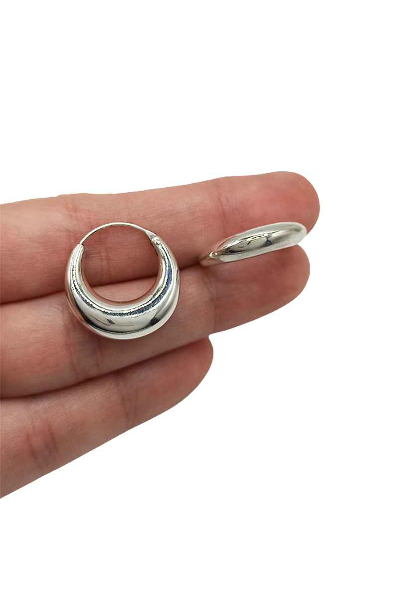 Aros Thai 20 mm en Plata de Ley 925 - Somos Plata by Sensibile
