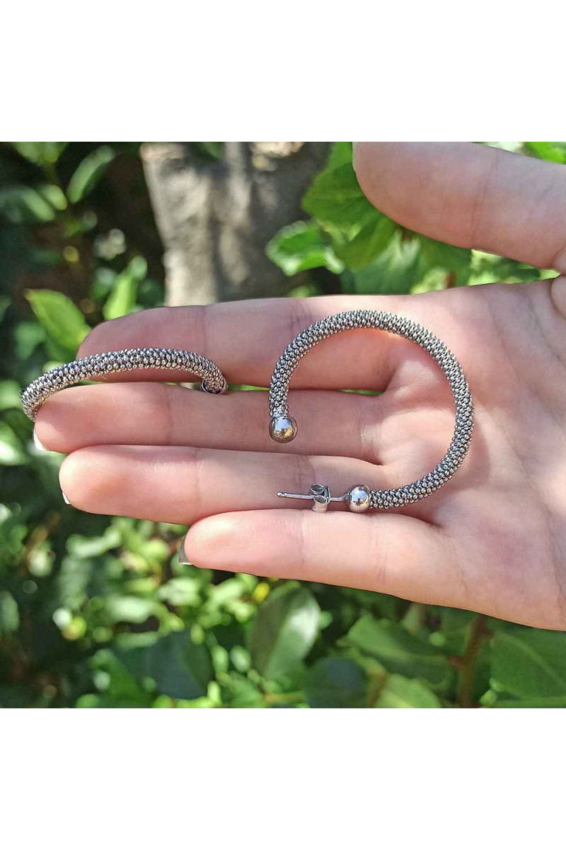 Aros 37 mm Plata de Ley 925 - SomosPlata by Sensibile