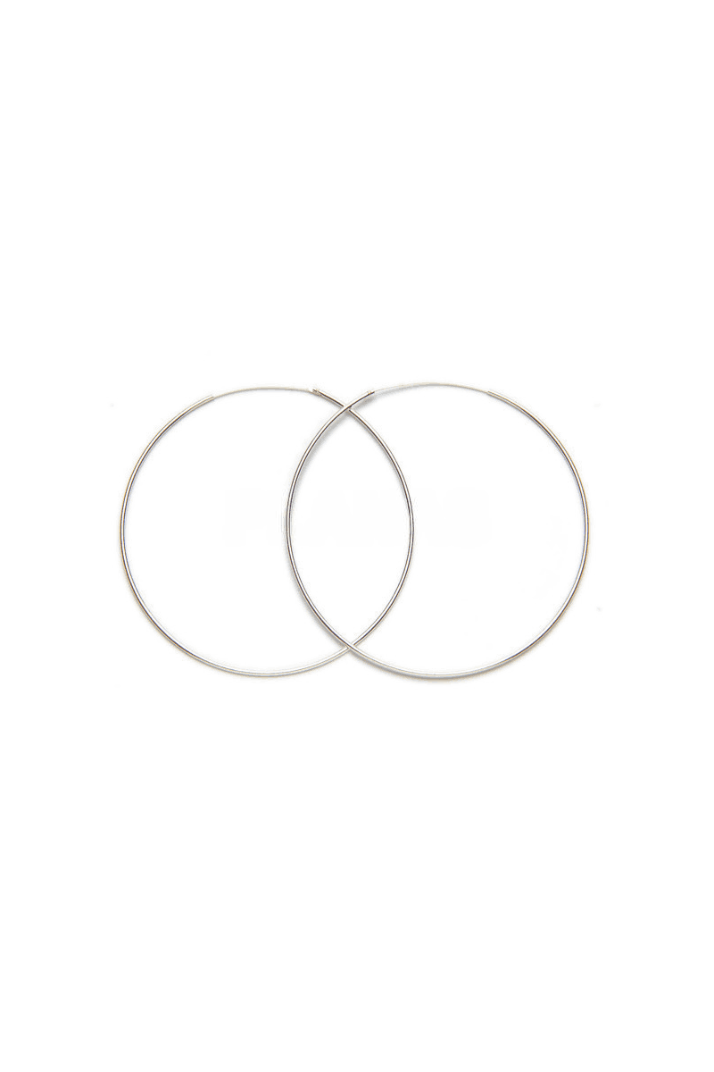 Aros de 70 mm en Plata de Ley 925 - SomosPlata by Sensibile Aros de 70 mm en Plata de Ley 925 - SomosPlata by Sensibile