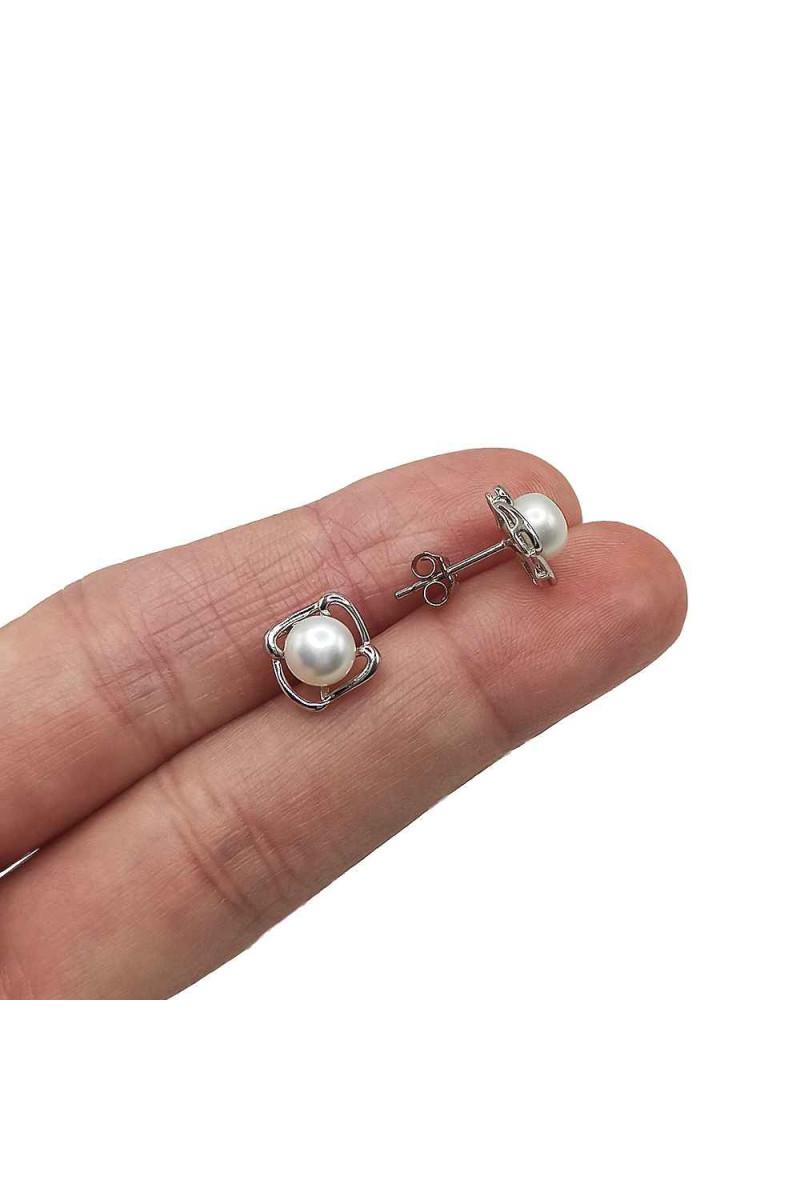 Pendientes de Perla Cultivada en Plata de Ley 925: Elegancia Natural de Sensibile