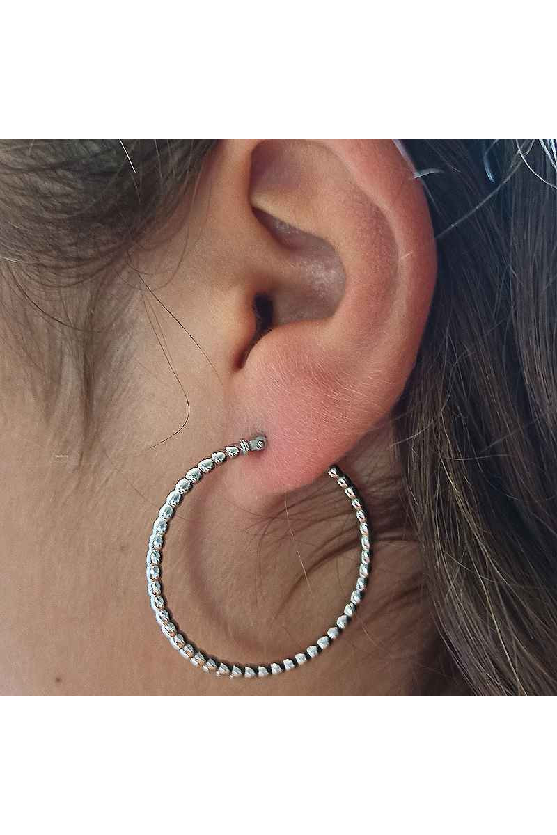 Aros de Bolitas en Plata de Ley 925 - SomosPlata by Sensibile Aros de Bolitas en Plata de Ley 925 - SomosPlata by Sensibile